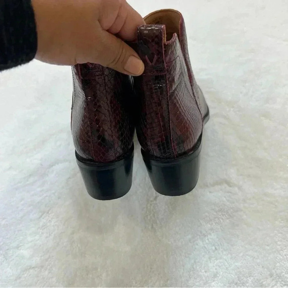 Vionic Womens Clara Burgundy Ankle Boots Size 6 - Picture 6 of 12